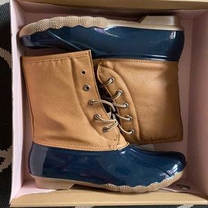 Brand New Blue Duck Boots